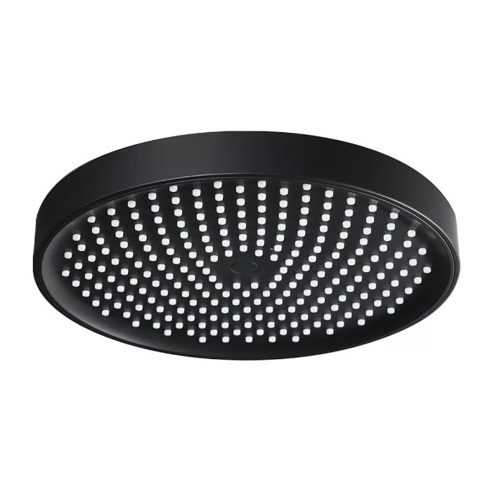 F016-25 лійка стельова кругла 250mm ABS пластик чорна (коробка) {20/1} F016-25 лійка стельова кругла 250mm ABS пластик чорна (коробка) {20/1}
