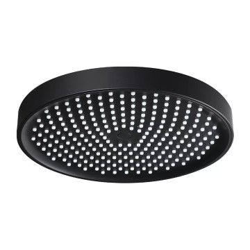 F016-25 лійка стельова кругла 250mm ABS пластик чорна (коробка) {20/1}