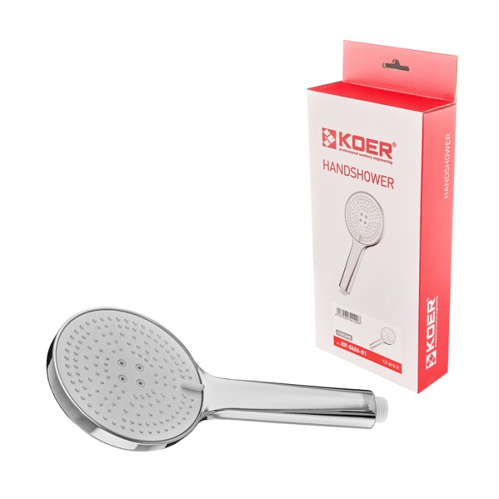 Лійка для душу Koer KP-0406-01 3 функції (Колір хром) (KR5410) Лійка для душу Koer KP-0406-01 3 функції (Колір хром) (KR5410)