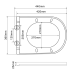 Унітаз-біде підвісний Mixxus Premium ELLIPSE-1301-R 500x365x350mm система змиву RIMLESS (MP6659)