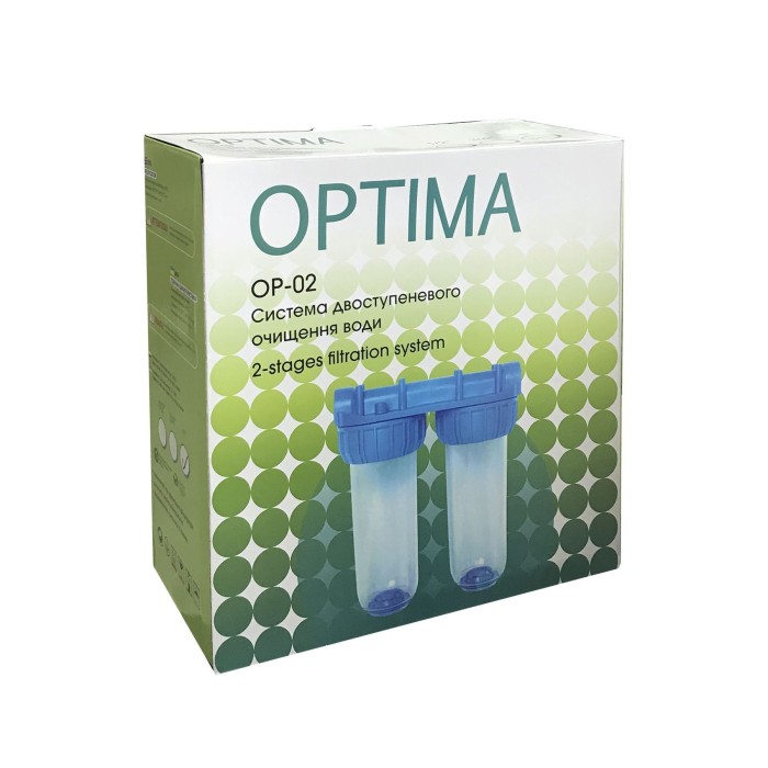 Система 2-х ступеневого очищення Optima OP-02, 3/4″ Система 2-х ступеневого очищення Optima OP-02, 3/4″