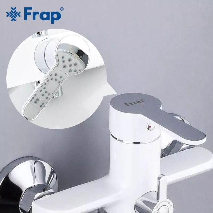 Змішувач для ванни Frap F2241, білий/хром Змішувач для ванни Frap F2241, білий/хром