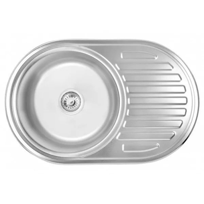 Кухонна мийка WEZER 7750(08) Satin 770x500x180 мм + сифон Кухонна мийка WEZER 7750(08) Satin 770x500x180 мм + сифон