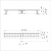 IT03-FT19/800 ITAL Душовий трап 800 мм, поворот. 360, комбін.затвор, Brushed nickel (блістер) {5/1}