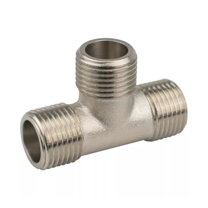 Трійник 1/2"ЗЗЗ нік. KARRO {220/10} Трійник 1/2"ЗЗЗ нік. KARRO {220/10}