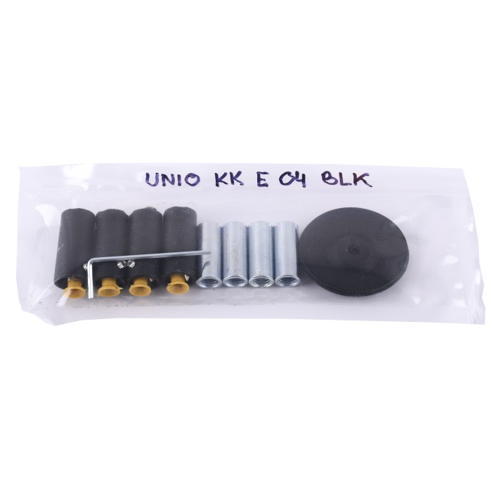 UNIO KK E 04 BLK Комплект кріплень електричної сушарки. Чорний UNIO KK E 04 BLK Комплект кріплень електричної сушарки. Чорний