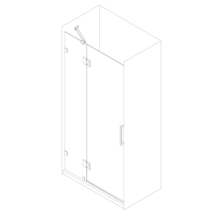 Двері в нішу Koer SR SD04-120x200-TR-01 прозоре скло Easy Clean 10мм, хром (KR5387) Двері в нішу Koer SR SD04-120x200-TR-01 прозоре скло Easy Clean 10мм, хром (KR5387)