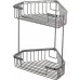 Полиця кутова Frap F335-1, 2-х ярусна, 240х320 мм, хром