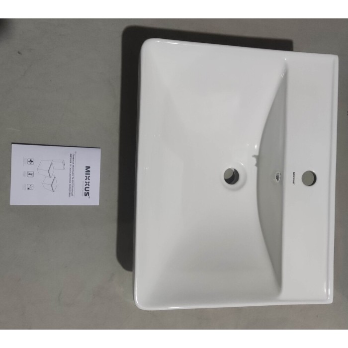 Раковина меблева MIXXUS PREMIUM STYLE-1501 600х480х190mm з отвором під змішувач та переливом (MP6498) Раковина меблева MIXXUS PREMIUM STYLE-1501 600х480х190mm з отвором під змішувач та переливом (MP6498)