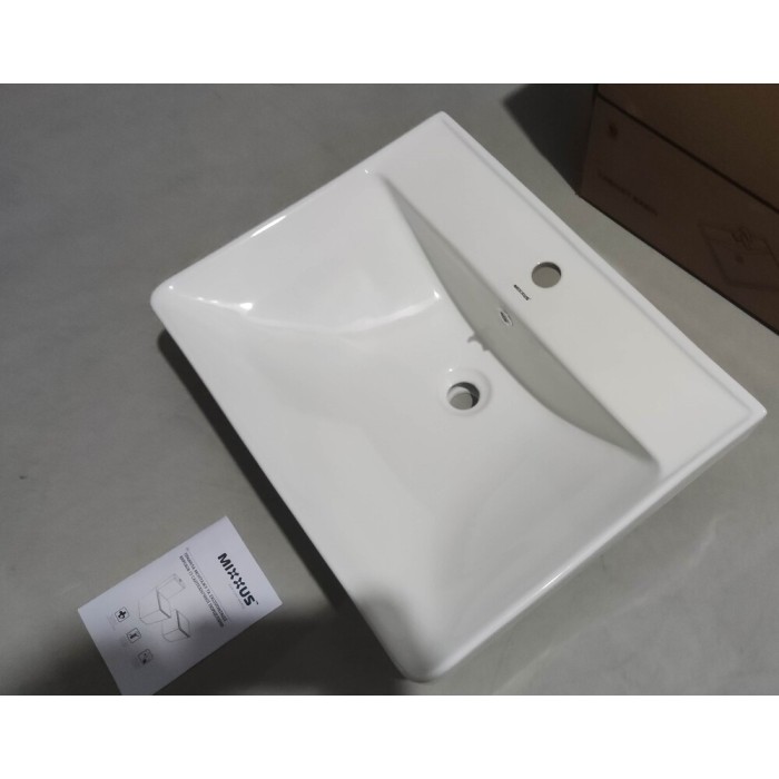 Раковина меблева MIXXUS PREMIUM STYLE-1501 600х480х190mm з отвором під змішувач та переливом (MP6498) Раковина меблева MIXXUS PREMIUM STYLE-1501 600х480х190mm з отвором під змішувач та переливом (MP6498)