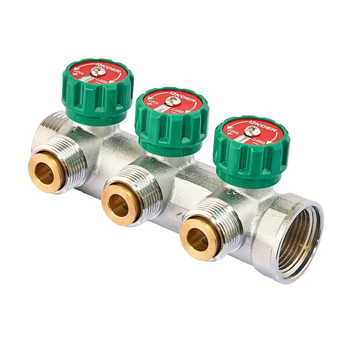Колектор вентильний з адаптером Koer KR.1127-3 - 1"x3 - 3/4 Ways (євроконус-площина) (KR4947) Колектор вентильний з адаптером Koer KR.1127-3 - 1"x3 - 3/4 Ways (євроконус-площина) (KR4947)