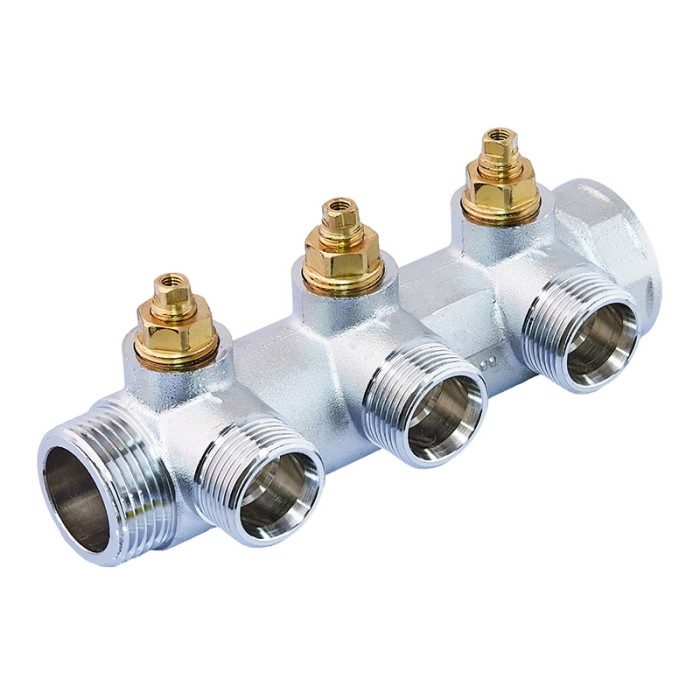 Колектор вентильний з адаптером Koer KR.1127-3 - 1"x3 - 3/4 Ways (євроконус-площина) (KR4947) Колектор вентильний з адаптером Koer KR.1127-3 - 1"x3 - 3/4 Ways (євроконус-площина) (KR4947)