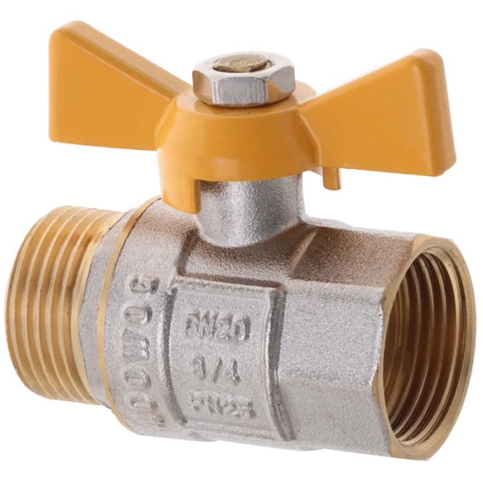 Кран кульовий Waterpro WP607-20FMW-Y - 3/4" FMW ГШМ YELLOW, ручка "метелик" жовта (WP2892) Кран кульовий Waterpro WP607-20FMW-Y - 3/4" FMW ГШМ YELLOW, ручка "метелик" жовта (WP2892)