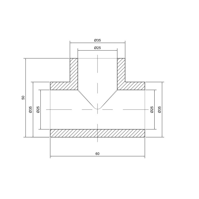 Трійник PPR Thermo Alliance 25 Трійник PPR Thermo Alliance 25