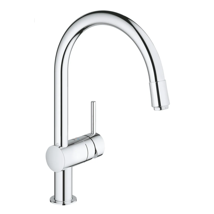 Змішувач для кухні з висувним виливом Grohe Minta (32918000) Змішувач для кухні з висувним виливом Grohe Minta (32918000)