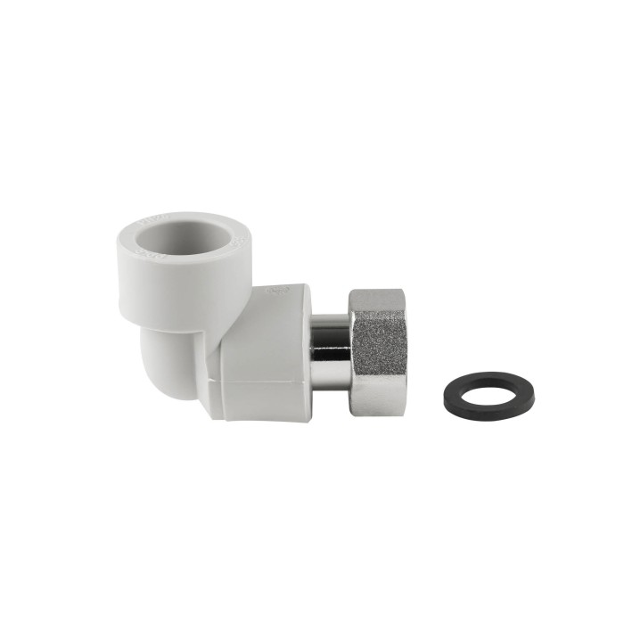 Кутик PPR Thermo Alliance з накидною гайкою 25х3/4" ВР Кутик PPR Thermo Alliance з накидною гайкою 25х3/4" ВР