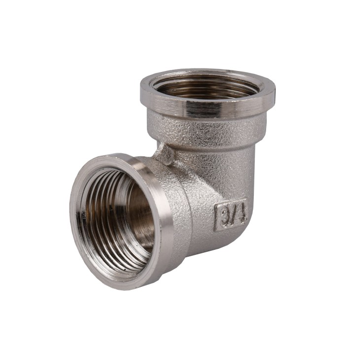 Кутник 3/4″ВВ нікельований NL441S OPTIMUM Кутник 3/4″ВВ нікельований NL441S OPTIMUM