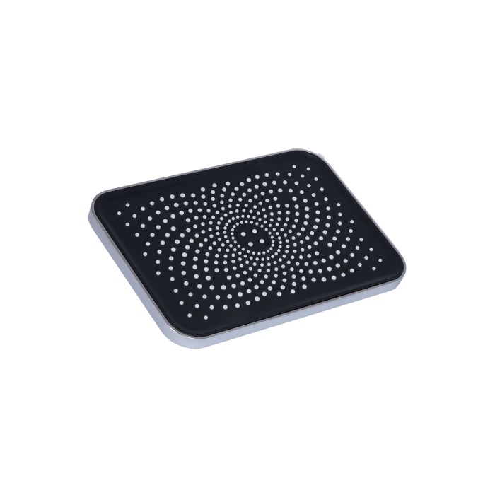 Лійка для верхнього душу Qtap Hlavova 260x180 мм прямокутна QTHLA107CRM45784 Chrome/Black Лійка для верхнього душу Qtap Hlavova 260x180 мм прямокутна QTHLA107CRM45784 Chrome/Black