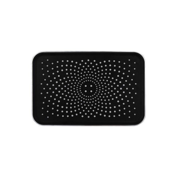 Лійка для верхнього душу Qtap Hlavova 260x180 мм прямокутна QTHLA107CRM45784 Chrome/Black Лійка для верхнього душу Qtap Hlavova 260x180 мм прямокутна QTHLA107CRM45784 Chrome/Black
