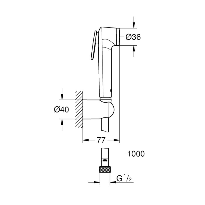 Гігієнічний душовий набір Grohe Tempesta-F Trigger Spray (26352000) Гігієнічний душовий набір Grohe Tempesta-F Trigger Spray (26352000)