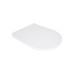 Сидіння для унітаза підлогового (Grand) 560×363×30 мм, White, з мікроліфтом, Slim Duroplast, Quick Release QT26228301W3 Qtap
