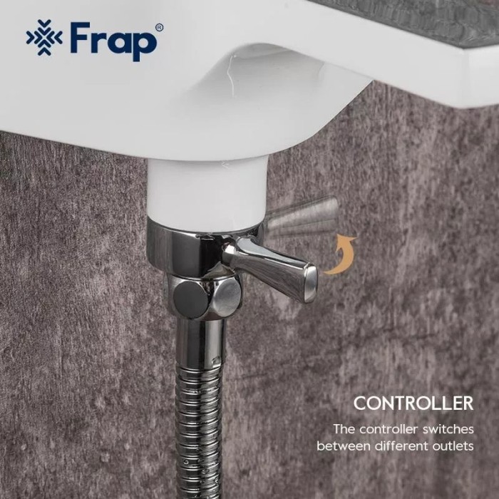 Змішувач для ванни Frap F3258, білий/хром Змішувач для ванни Frap F3258, білий/хром