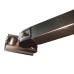 Бічна стінка до кабіни Koer SR SW04-90x200-TR-07 прозоре скло Easy Clean 10мм, графіт (KR5391)