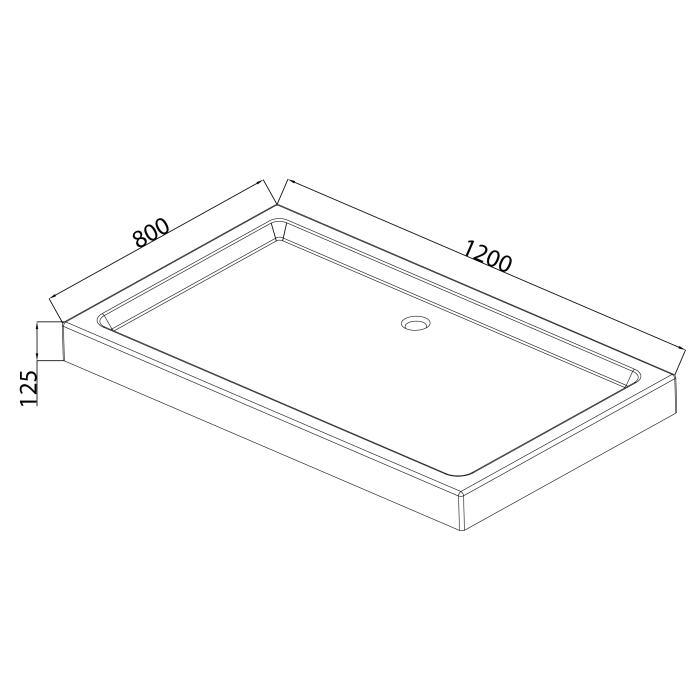 Душовий піддон з сифоном Mixxus HARD ST01-120x80x13 діаметр зливу 52 мм (MI6919) Душовий піддон з сифоном Mixxus HARD ST01-120x80x13 діаметр зливу 52 мм (MI6919)