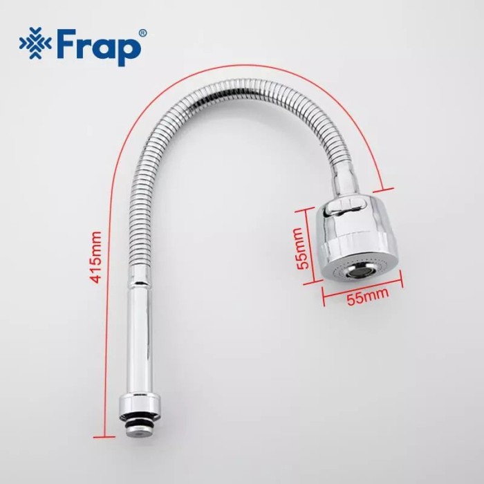 Вилив рефлекторний Frap F7310 2-х режимний 450 мм, хром Вилив рефлекторний Frap F7310 2-х режимний 450 мм, хром
