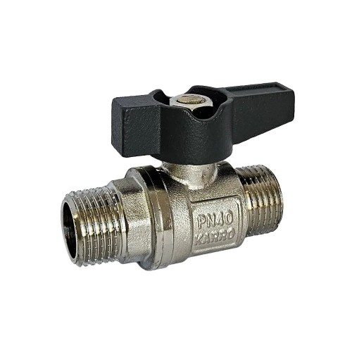 Кран кульовий KARRO UNO   1/2" ЗЗ (чорний метелик) {180/18}