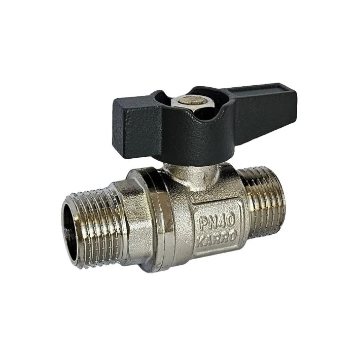 Кран кульовий KARRO UNO 1/2" ЗЗ (чорний метелик) {180/18} Кран кульовий KARRO UNO 1/2" ЗЗ (чорний метелик) {180/18}