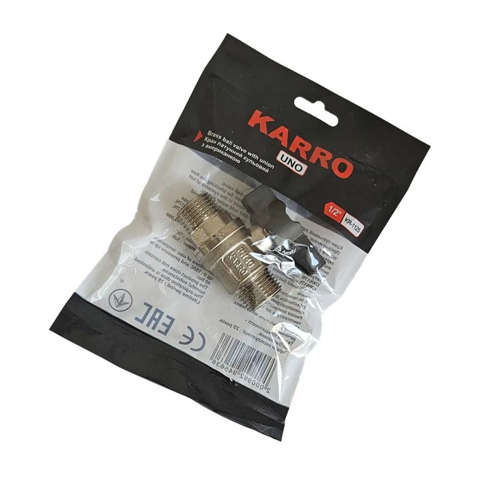 Кран кульовий KARRO UNO 1/2" ЗЗ (чорний метелик) {180/18} Кран кульовий KARRO UNO 1/2" ЗЗ (чорний метелик) {180/18}
