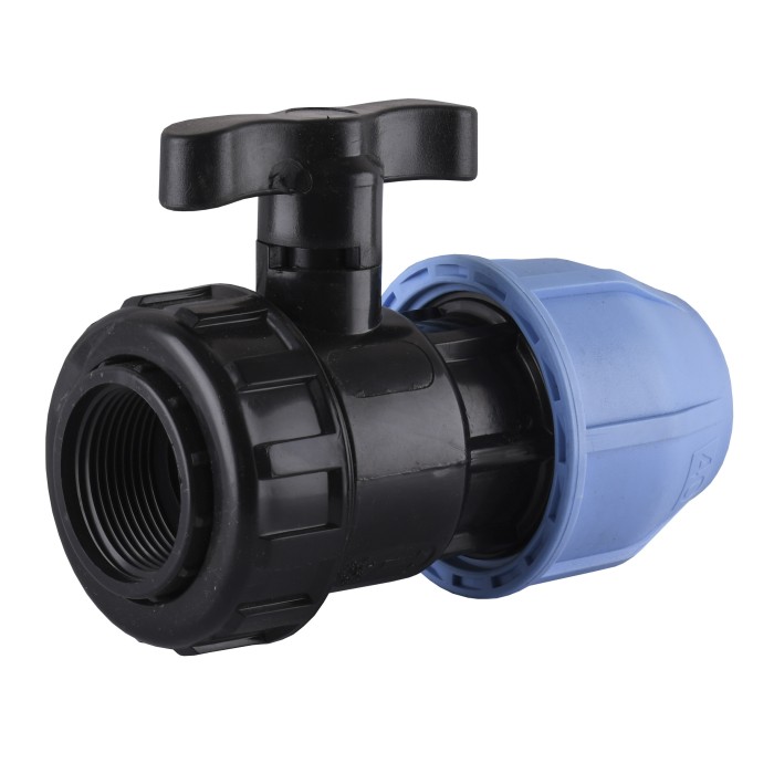 Кран кульовий ПНД Vsplast 40*1 1/4 '' ВР 6002 Кран кульовий ПНД Vsplast 40*1 1/4 '' ВР 6002