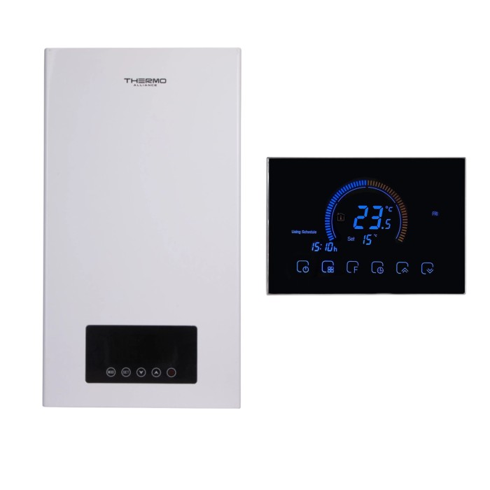 Комплексне рішення Thermo Alliance для котельні: електричний котел 18 кВт + провiдний термостат Wi-Fi Комплексне рішення Thermo Alliance для котельні: електричний котел 18 кВт + провiдний термостат Wi-Fi