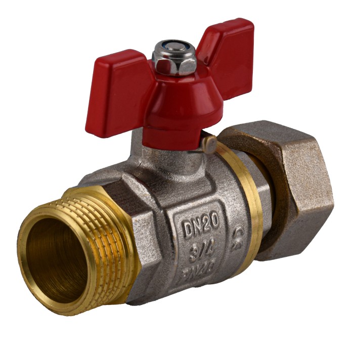 Кран кульовий прямий з накидною гайкою SOLOMON 3/4″ ЗВ PN40 (V5003-S) Кран кульовий прямий з накидною гайкою SOLOMON 3/4″ ЗВ PN40 (V5003-S)