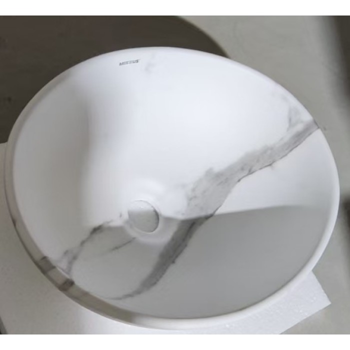 Раковина накладна MIXXUS PREMIUM ELLIPSE-0108 MARBLE 400х330х145mm (MP6526) Раковина накладна MIXXUS PREMIUM ELLIPSE-0108 MARBLE 400х330х145mm (MP6526)